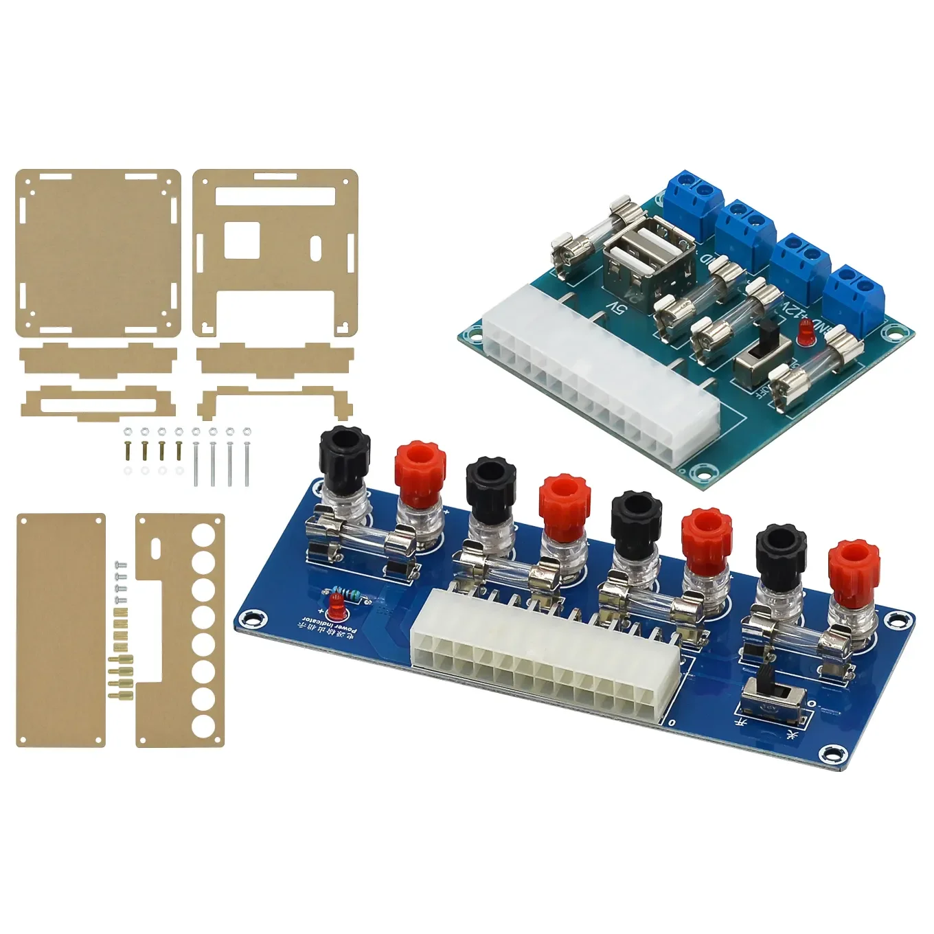 XH-M229 HU-M28W 24 핀 데스크탑 PC 섀시 전원, 어댑터 보드로의 ATX 전송, 전원 공급 장치 회로 콘센트 모듈 출력 단자