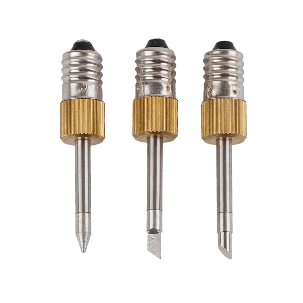 1/3pcs Soldering Iron Tip Solerding Tools Welding Tools Metalworking Tools Accessories For Soldering Iron Tip With E10 Interface yihua 907a soldering iron handle 50w universal 936 soldering station electric iron 5 holes interface high quality welding tools