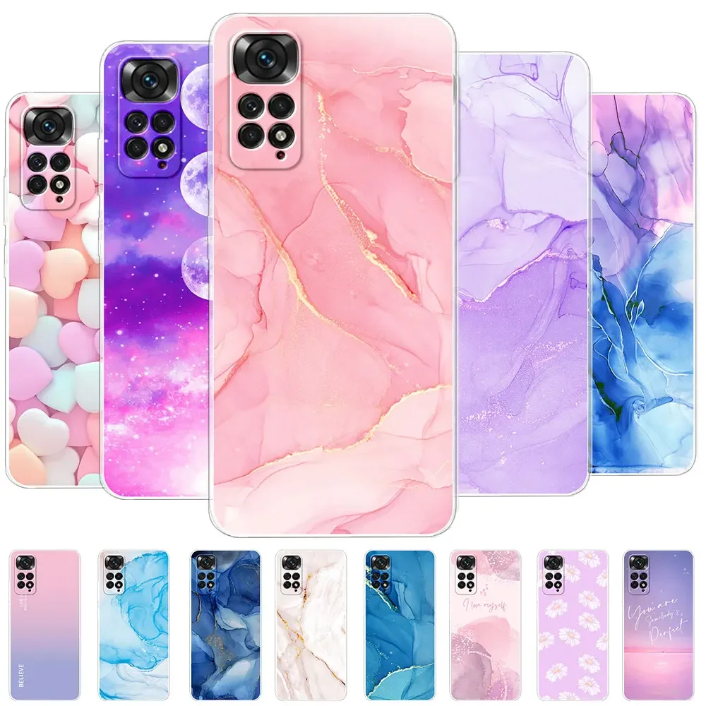 TIANCI Cover per Xiaomi Redmi Note 11S/Note 11, Motivo [7] Reticolo