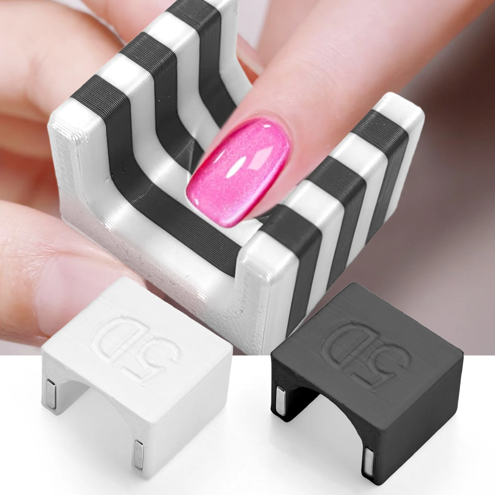 Herramienta magnética automática 5D para esmalte de uñas en Gel de ojo de gato, imán fuerte para decoración de uñas, luz lateral ancha, efecto de diseño francés, manicura DIY