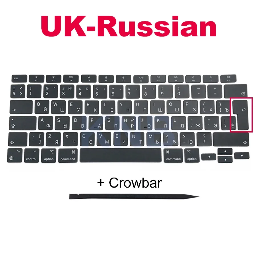 Laptop Keyboard Keycaps US UK Russian French Spain EU For Macbook Air 13" M1 A2337 EMC 3598
