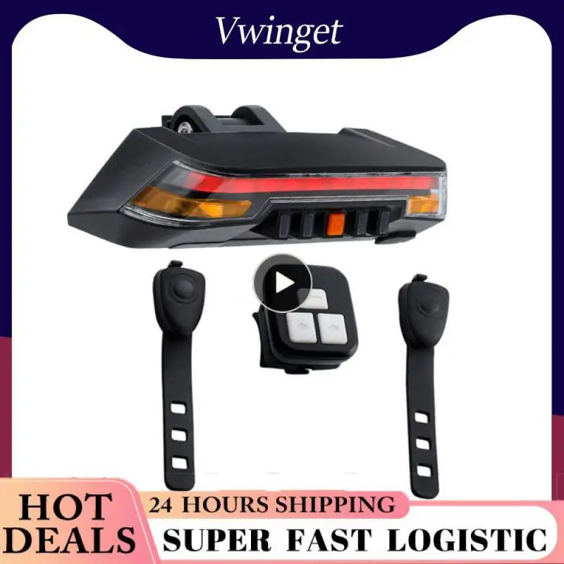 

Taillight Wireless Remote Control Turning Signal Smart Induction Rear Light Rechargeable Warning Lamp Bike Accessories