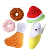 New Puppy Dog Toys For Small Medium Dogs Plush Squeaky Bone Aggressive Chewers For Pet Cat Products Banana Lobster 1