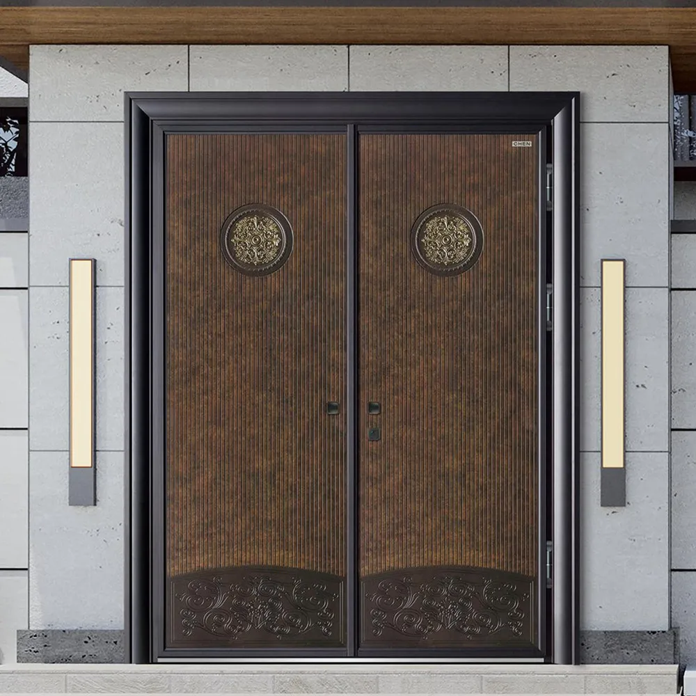 

Modern Luxury Entrance Doorexterior Main Bulletproof Cast Security Aluminium Security Door Aluminum Doors for Outdoor