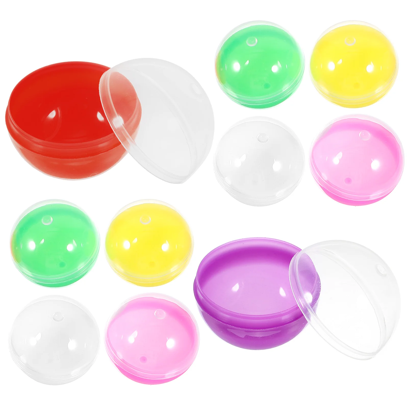 

28mm Plastic Fillable Balls Openable Storage Packing Balls Funny Colored DIY Balls Colorful Balls Multi-use Twisted Balls
