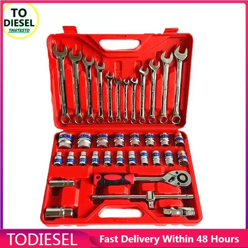 37PCS CRIN Injector Repair Tool Sets Kfz-Reparatur-Schraubenschlüssel-Steckdosen