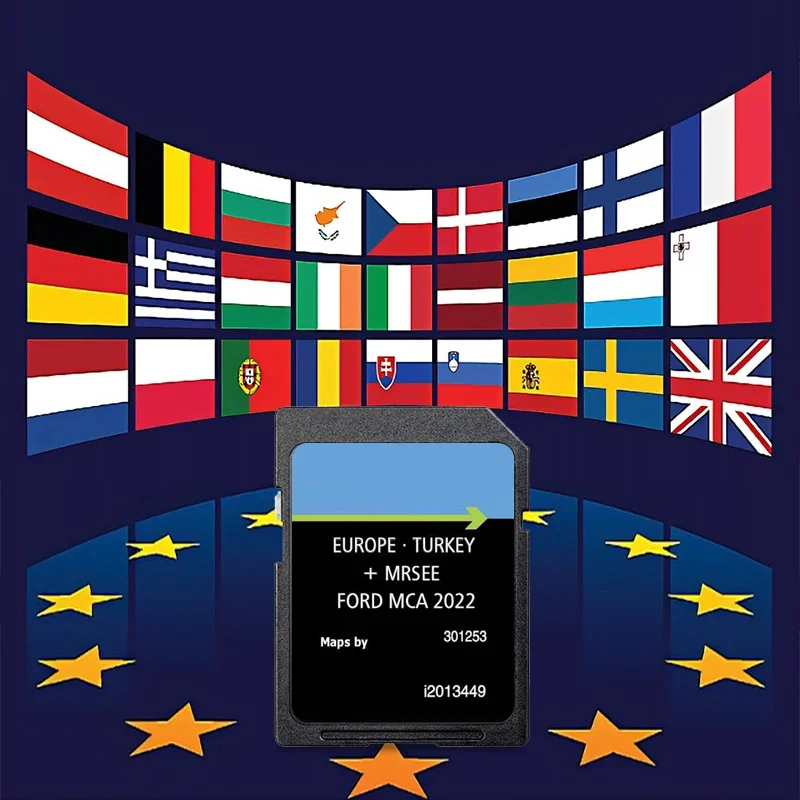 

8GB Galaxy Car MCA 2022 S-MAX Gps Software Sd CID Card Navigation For Ford Sd Card