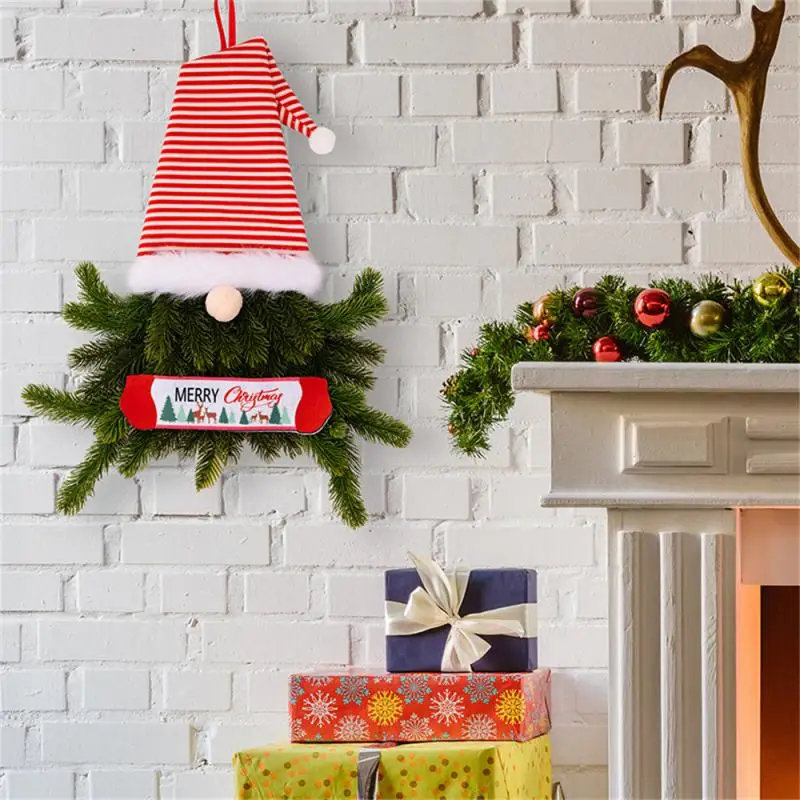 

Домашнее рождественское украшение, праздничная атмосфера, Рождественский венок эльфа с куклой, высококачественные материалы, легко повесить украшения на дерево
