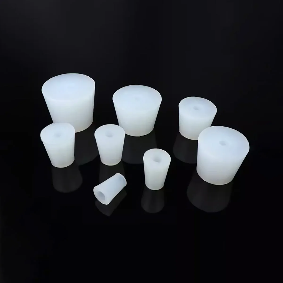 Silicone Stopper Conical Plugs Perforated Food Grade Through-Hole Silicone Stopper