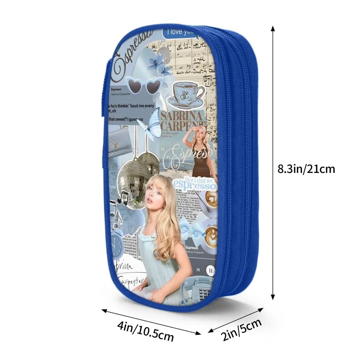 New Sabrina Carpenter Pencil Cases 90s Music Tour Espresso Pencilcases Pen Box for Student Big Capacity Bags Students School