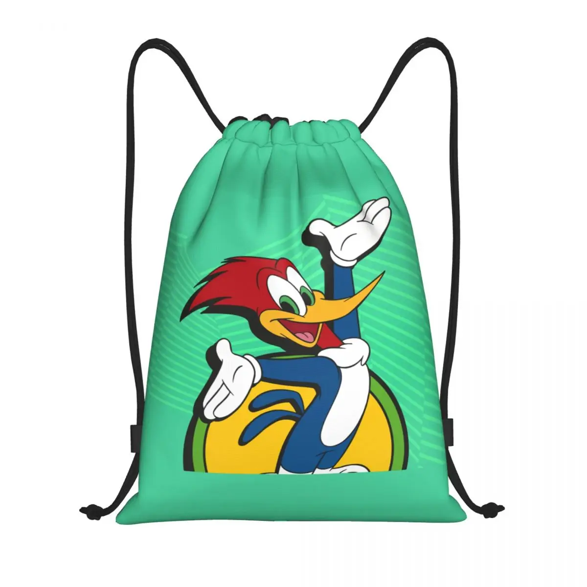 Vintage Anime Woody Woodpecker Zaino Con Coulisse Donna Uomo Palestra Sport Sacco Pieghevole Shopping Bag Sack