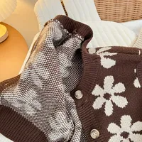 Autumn Baby Sweater Vintage Knit Kids Vests for Girls Boys Waistcoat Children Cardigan Coat Infant Clothing Baby Clothes 6