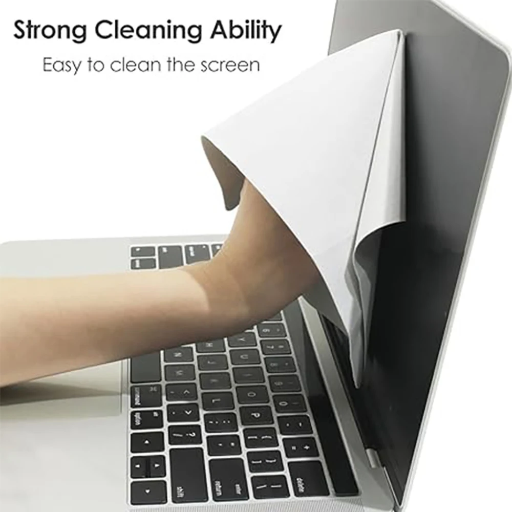 Copertura protettiva per notebook adatta per laptop Apple, panno antipolvere per tastiera, panno per la pulizia dello schermo - immagine 3