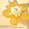 1 PC Kids Rotating Spinner Bath Toys Stress Relief Toy Baby Bathing Sucker Spinner Cartoon Rattles Teether Child Fidget Toy 2