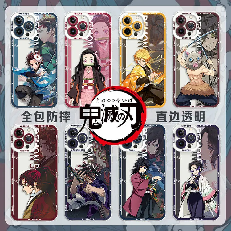 Kamado Nezuko Kimetsu No Yaiba Demon Slayer Phone Case For iPhone 15 14 13 12 11Pro Max XSMAX X XR 14 15 Plus Clear Soft Cover