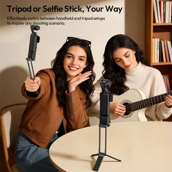 ​Ulanzi MA66 Magnetic Quick Release Tripod for DJI Osmo Pocket 3 for Outdoor Travel Vlogging Shots Foldable Handle Selfie Stick