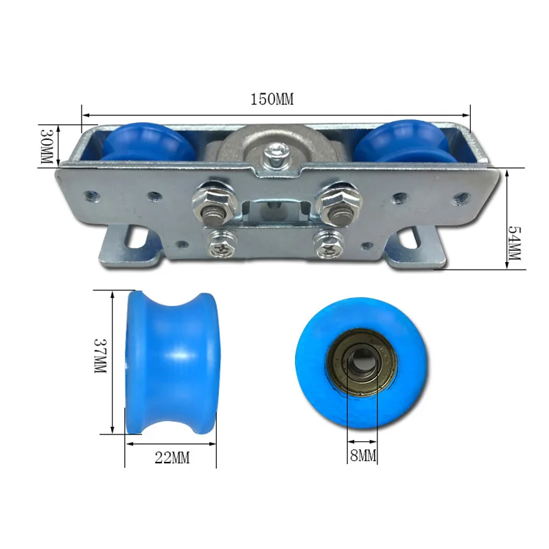 Description Picture 6 of itemAutomatic Operator Sliding Glass Door Pulley Hanging Roller Sensors Polyester Mute Wheel Hardware Part
