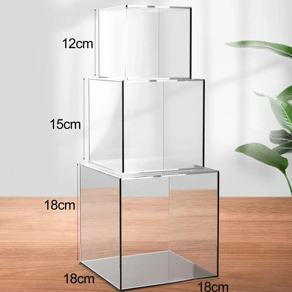 Modern Coins Bank Transparent Acrylic Piggy Bank Square Large Capacity Money Saving Box Coin Banknotes Box 12 /15 /18CM 6