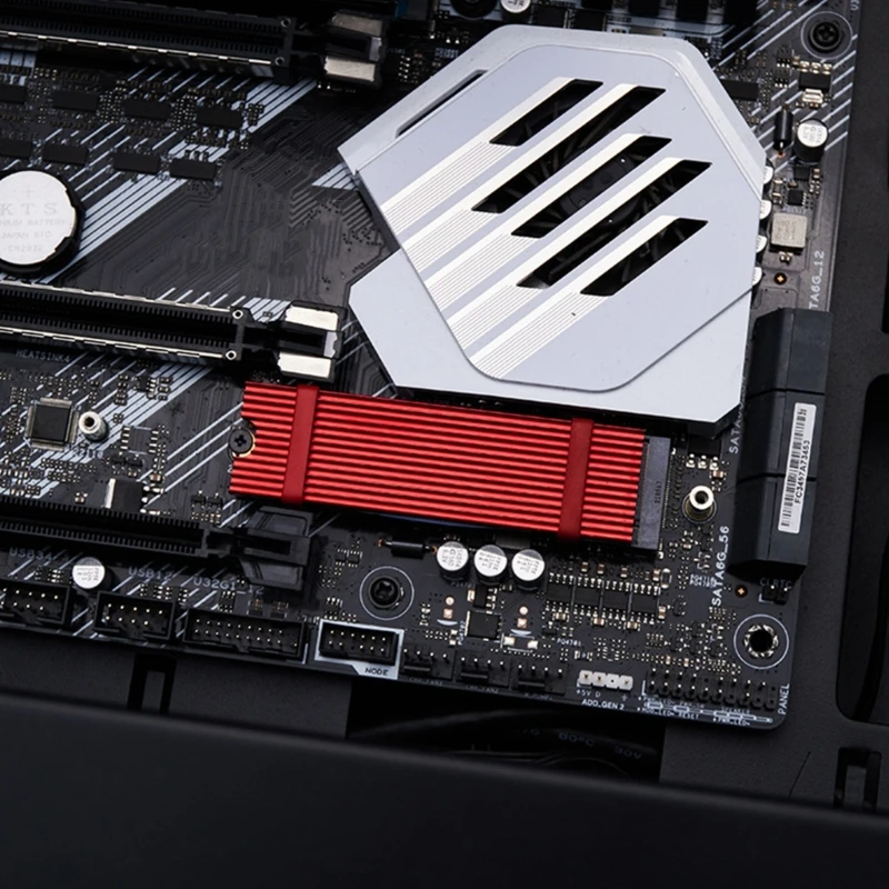 2280 M.2 NVMe SSD 열 실드용 열 실리콘 패드가 포함된 M.2 방열판