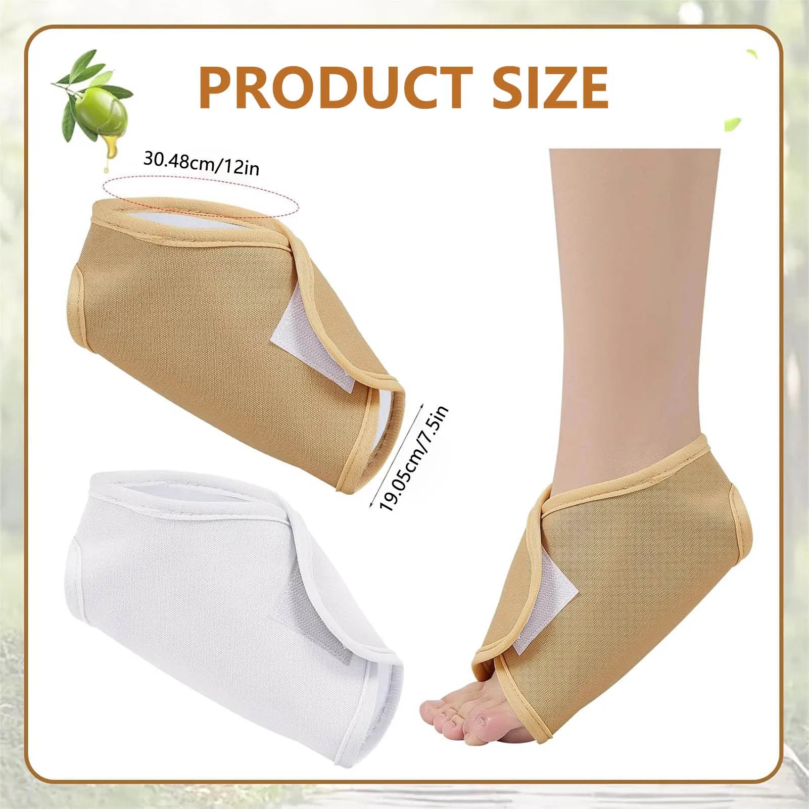 Feet Castor Oil Pack Wrap Reusable Adjustable Ankle Wrap Relaxing Your and Relieving Fatigue
