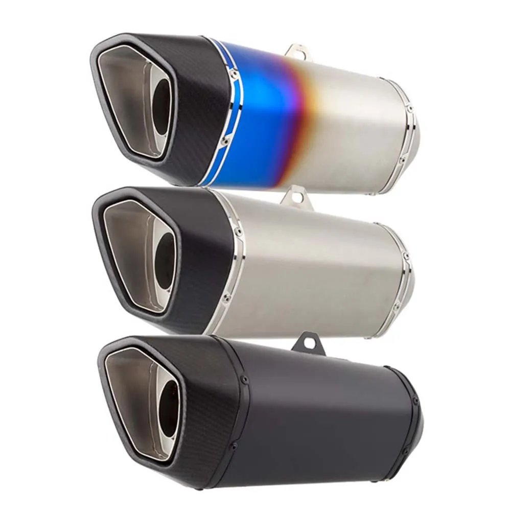 51Mm 60Mm Universal Motorcycle Gp Exhaust Pipe Modified Carbon Fire Torch Muffler Carbon Db Killer For S1000Rr Gsx-R1000R Zx-25R