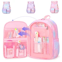Beautiful Backpack for Girls Kids New Fashion Primary School Cute Beautiful Travel Students Bag Pink Large Capacity 2