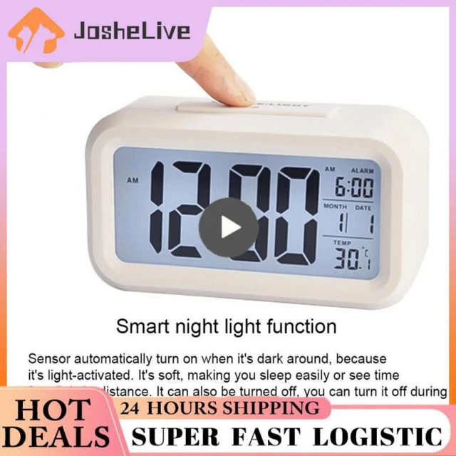 Digital Alarm Table Clock With Automatic Sensor