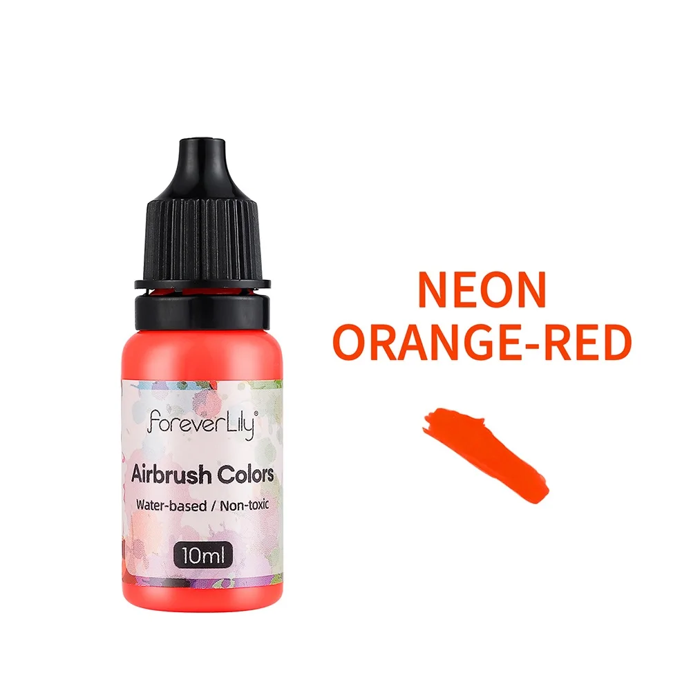 neon orange-red