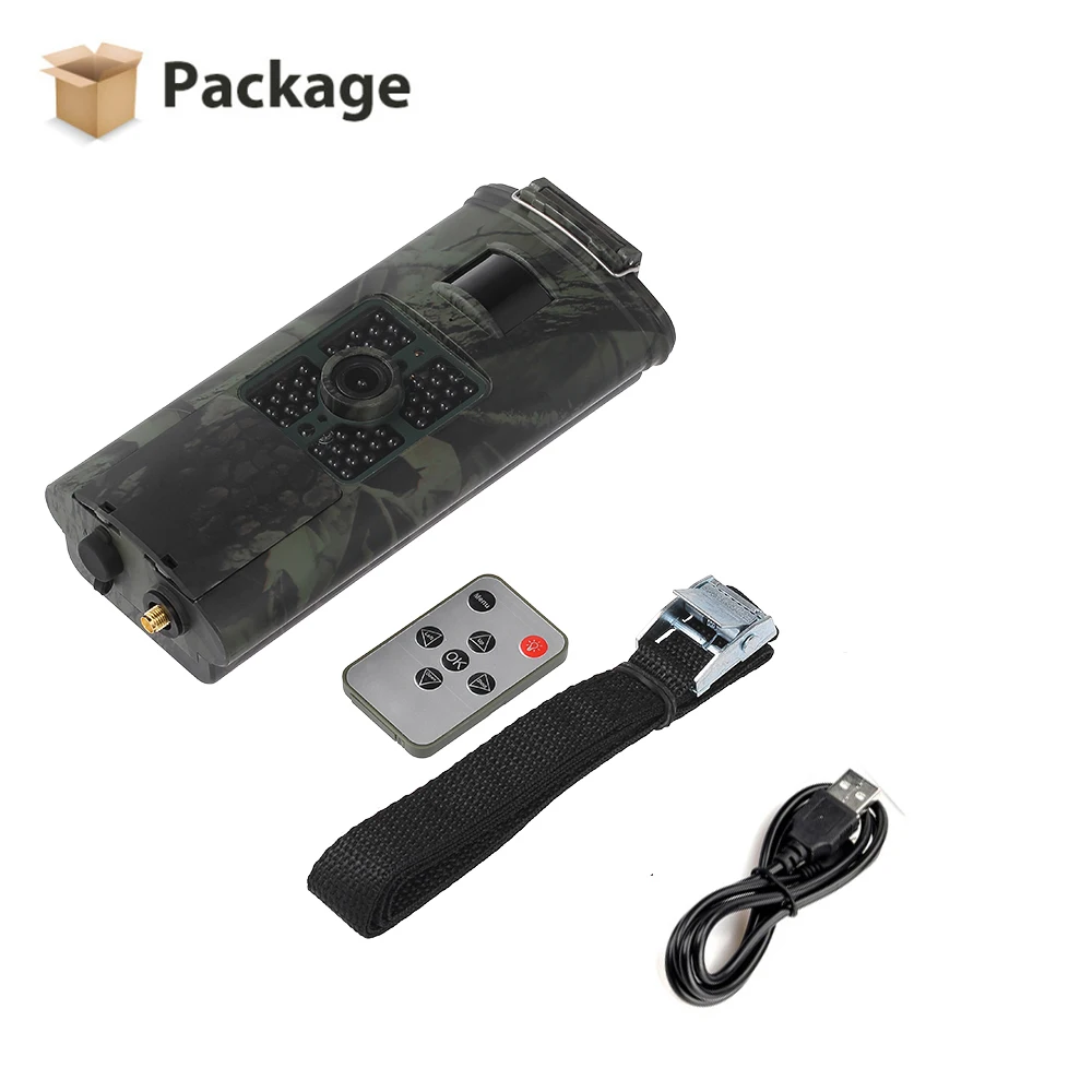 Outdoor Wildlife Camera HD 2.7K 24MP Low Glow 940NM Night Vision Motion Activated Trail Camera IP66 Waterproof for Garden