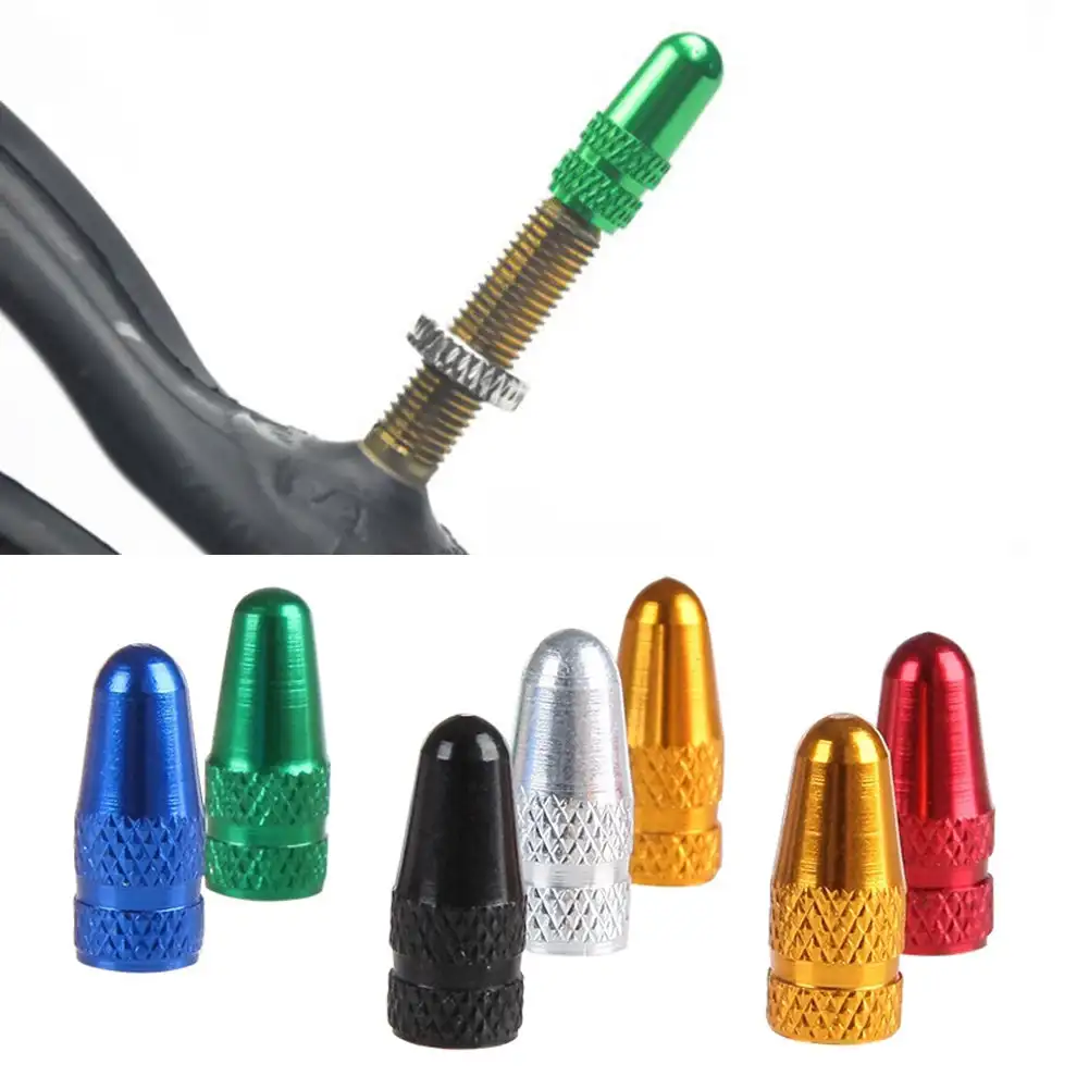 1PC Bicycle Tire Presta Valves Caps Air Valve Caps Aluminium Alloy for Road Bike Tyre Ultralight Cap Designed Valve Covers