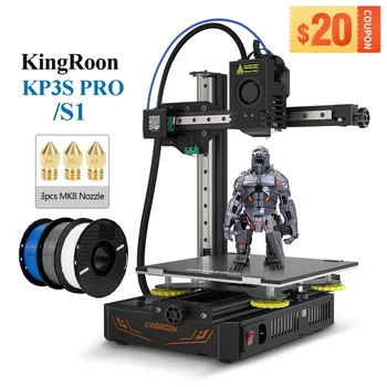KINGROON KP3S PRO/PRO S1 3D Printer KIT Titan Extruder Glass Plate Desktop Belt Tensioner 200*200*200mm MGN12 Guide Rail 1
