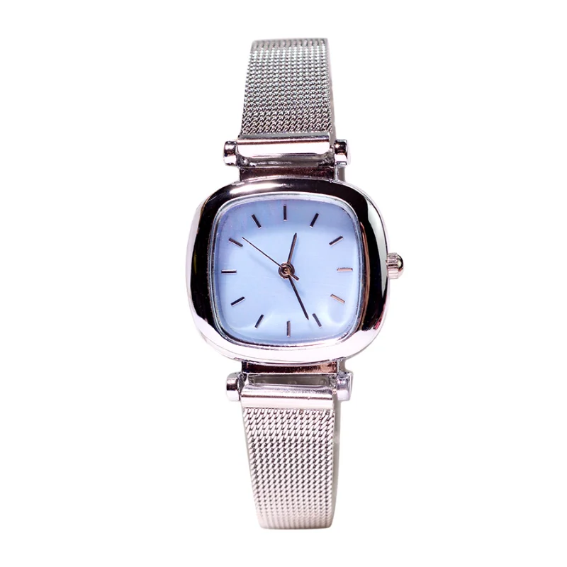 

Luxury Square Small Mesh Belt Women's Watch Casual Versatile Watch Simple Korean Style Watch Women Watches Relojes Para Mujer
