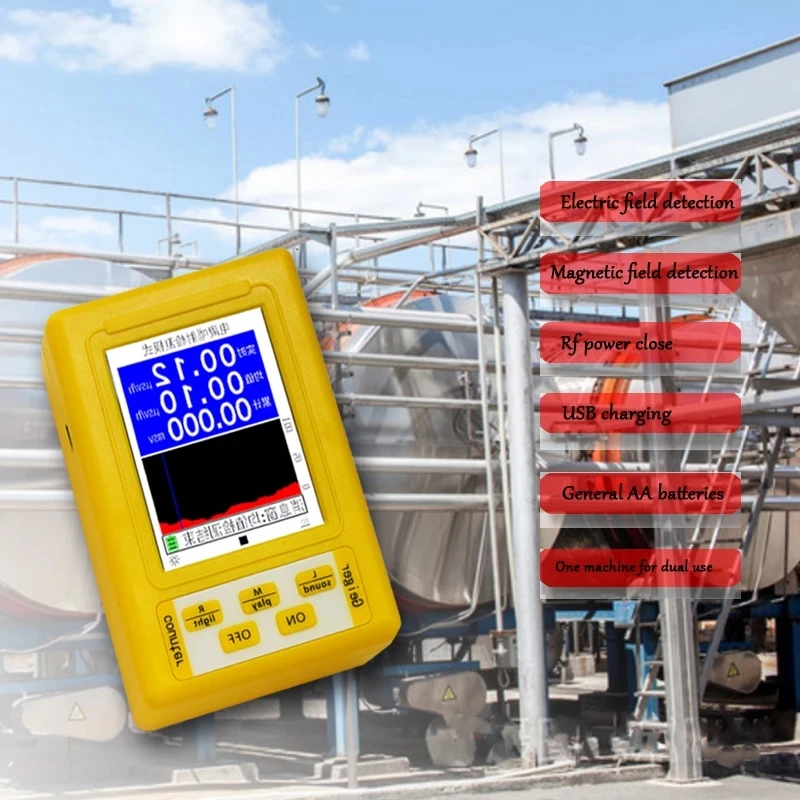 BR-9C 2-in-1 Handheld Digital Display Electromagnetic Radiation Nuclear Detector EMF Geiger Counter Full-functional Type Tester radiation detector emf meter tester geiger counter