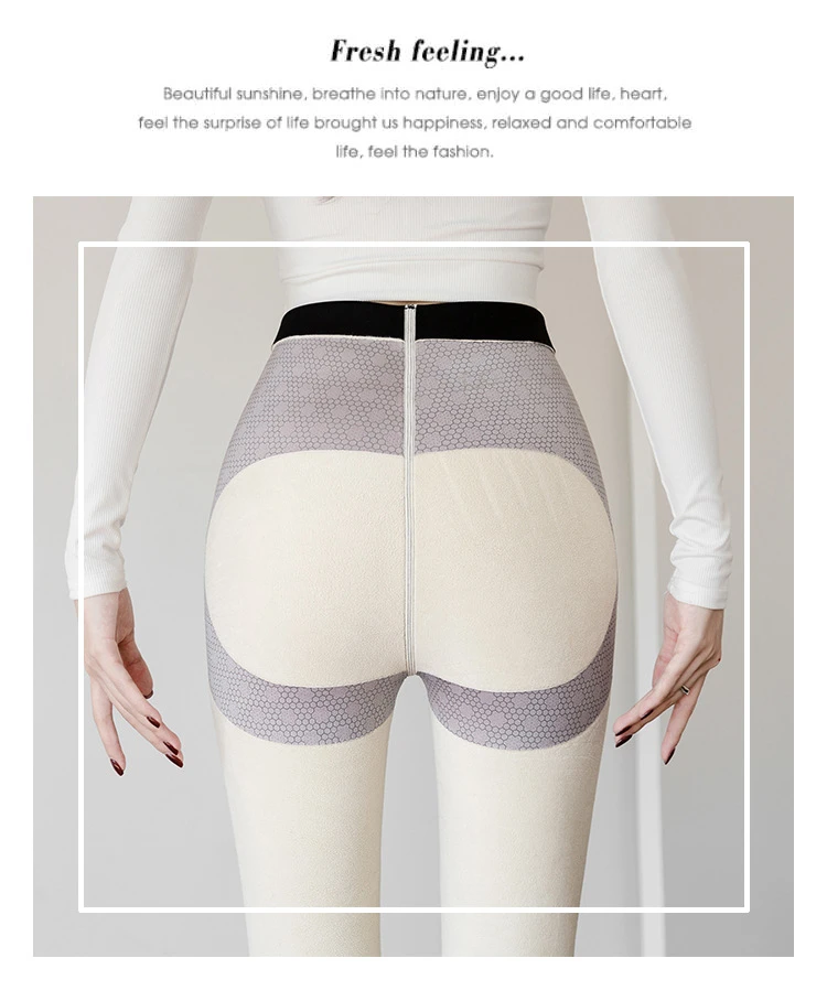 CHRLEISURE Zimske sportske ženske tople crne debele uske Veet hlače elastične push-up modne uske tajice ženske nove_voghion.com