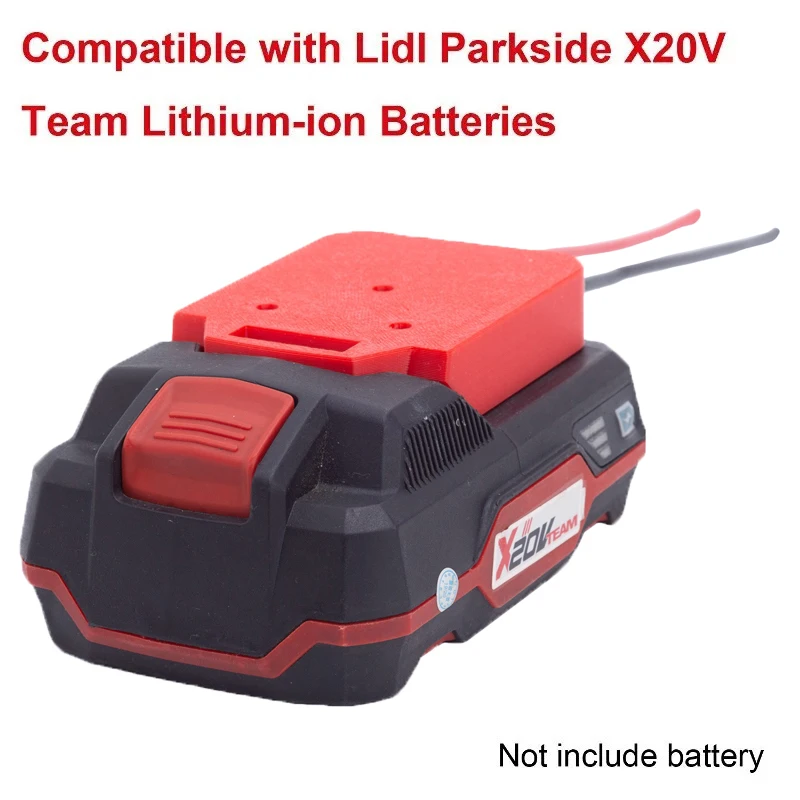 Energie nářadí příslušenství baterie DIY adaptér pro lidl parkside X20V týmový lithium-ion baterie 14AWG drátky