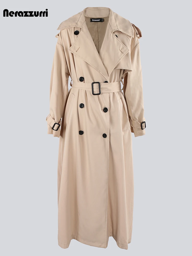 Outerwear Women's Flowy Trench Coat Nerazzurri Autumn Extra