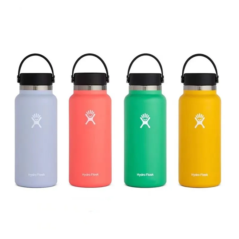 Hydro Flask Fashion straw Stainless Steel Insulated Cup Men and Women  Sports Water Cup Outdoor Water