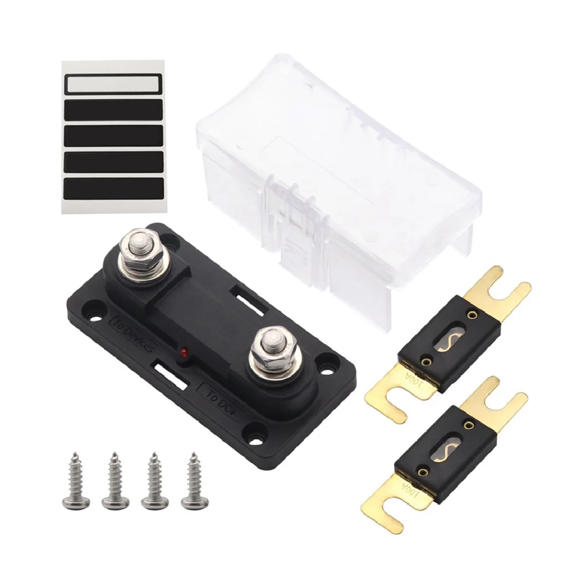 

For Anl Fork Bolt Fuse Box Car One in Out High Current 100A Fuse