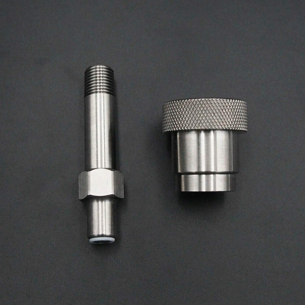 

SS-CGA 347 Hand Nut SS-CGA 347 Kit Silver Stainless Steel 1/4inch MNPT 3500 PSI Accessories Hand Tight Nut Brand New