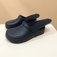 Sandales pour hommes avec semelles intégrées, confortables, légères, chaussures de travail imperméables pour chefs, chaussures d'infirmière pour femmes, pantoufles de jardin 1