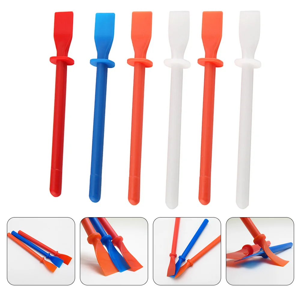 Plastic Scraper Spatula Glue Coated Sheet Handheld Smear Stick Spreader  Tool Spatula Leathercrafts - AliExpress