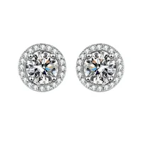 Diamond Earrings Mosonite Earring Square Bag Earrings marry Jewelry simple and fashionable party, Valentine's Day gift - Image 6