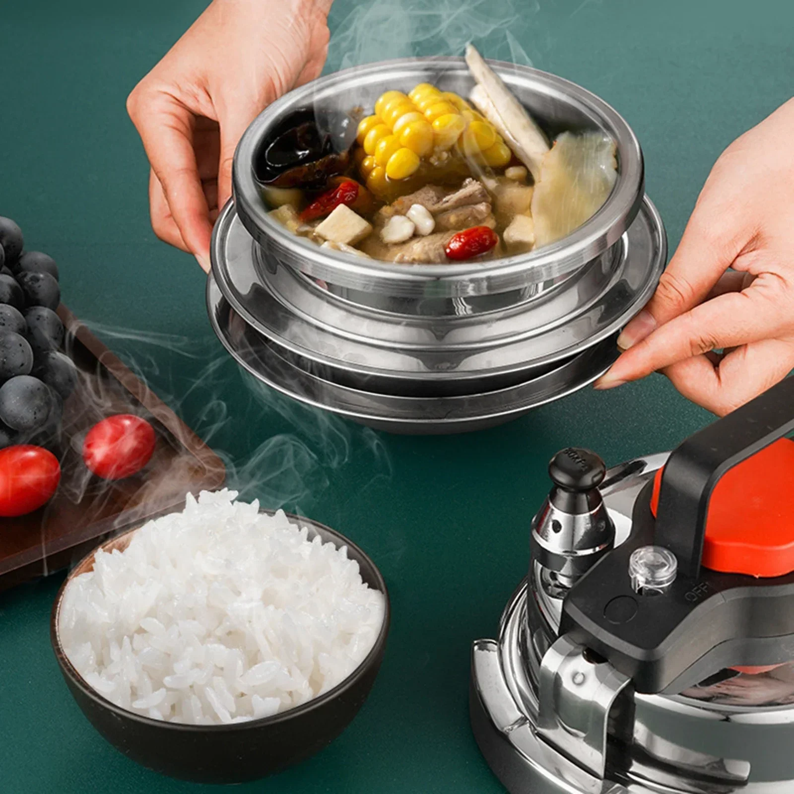 

Cooker Minutes Electric Camping Cookers Outdoor Mini Rice For Pressure Cookware Quickly Pot Cooking 5 Kitchen