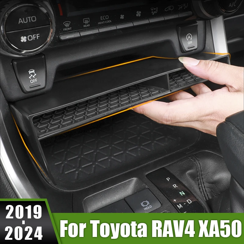 Гибридная Автомобильная центральная консоль для Toyota RAV4 XA50 2019 2020 2021 2022 2023 2024 RAV 4, коробка для хранения, органайзер, контейнер, крышка