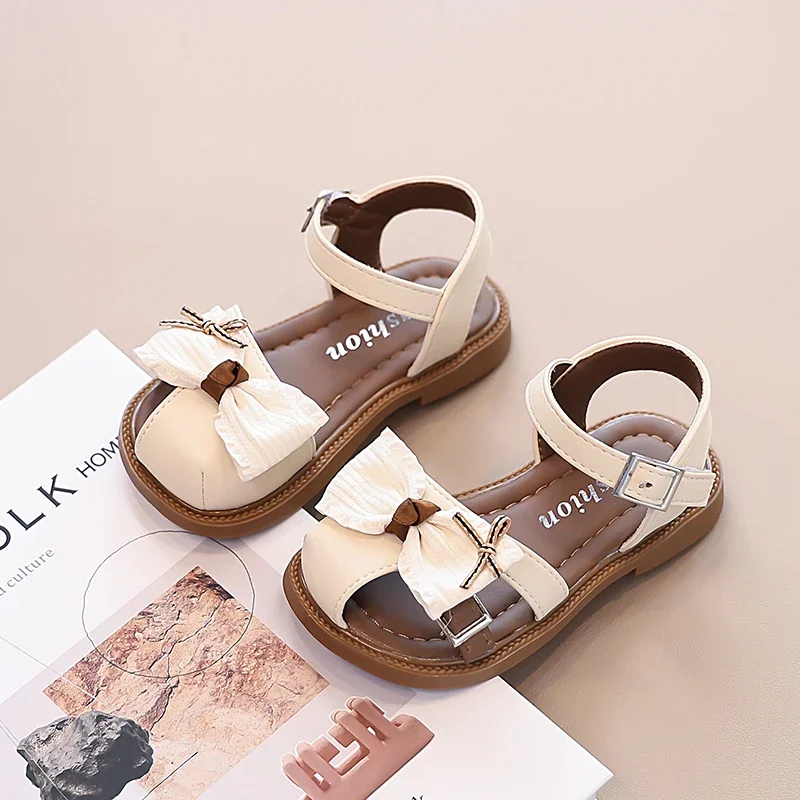 Girls Summer Flat Sandals Kids Beach Shoes