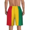 Jamaican Lion Flag Gym Shorts Summer Cool Printing Classic Beach Shorts Male Sports Surf Breathable Custom DIY Beach Trunks 3