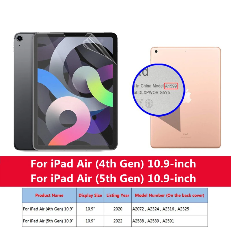 Paper Like PET Matte Write Painting Film Screen Protector For iPad 10.2 Pro 11 Air 5 4 10.9 Mini 3 4 5 6 9.7 10.5 2022 8th 9th 