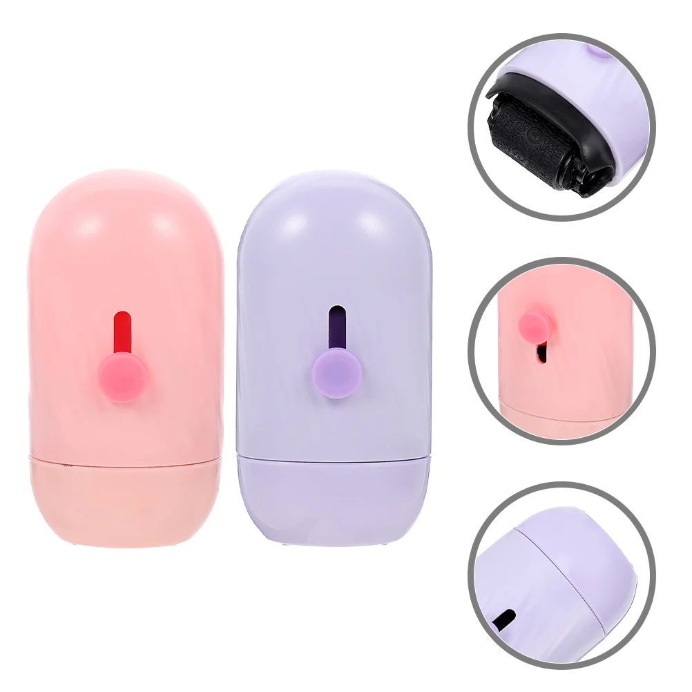 

2 Pcs Unboxing Corrector Security Stamp Postage Stamps Household Information Protection Tool Abs Confidential Stamper Office