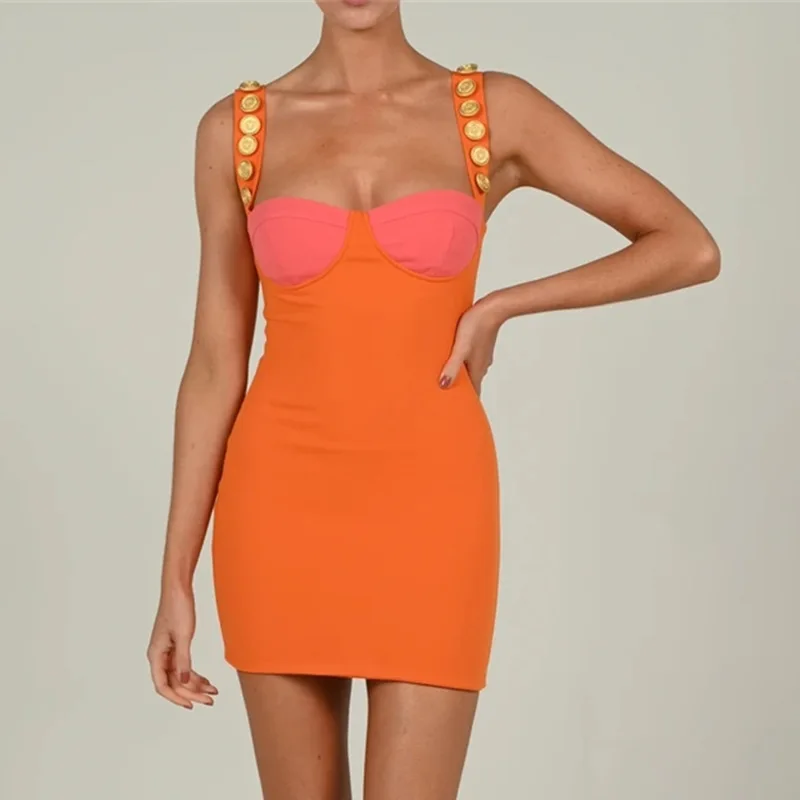 Contraste de Cor de Baixo Corte de Alta Irregular sem Encosto Vestido de Mulher Feminino Fenda Saia Longa Apertado-fitting Cinta no Peito Roupas 2022 Novo Y2k 31 de alta fenda y2k saia longa irregular