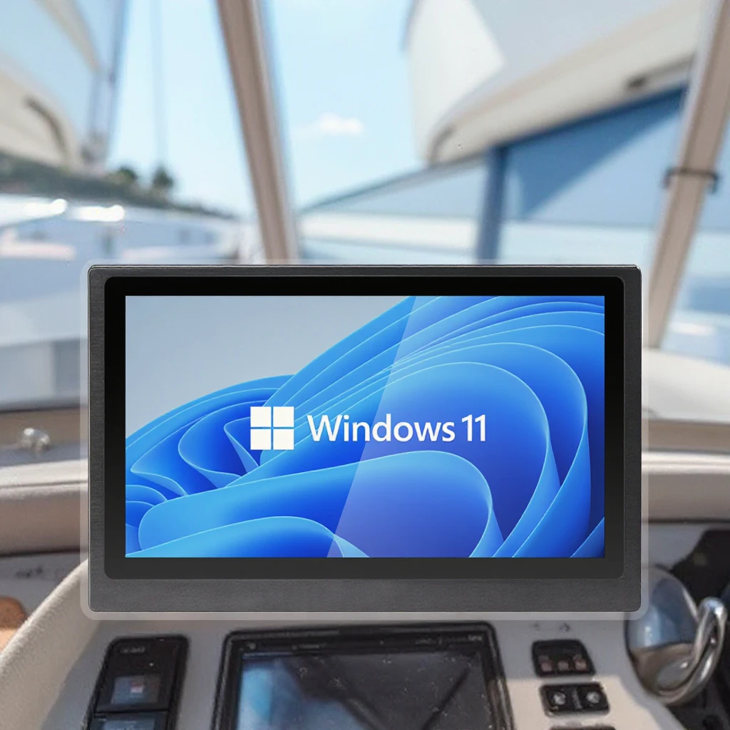 21.5 Inch Marine/yachts Displays 1000-1500Nits Outdoor Ag+glass Binding Ip66 Waterproof Industrial Touch Screen Monitor